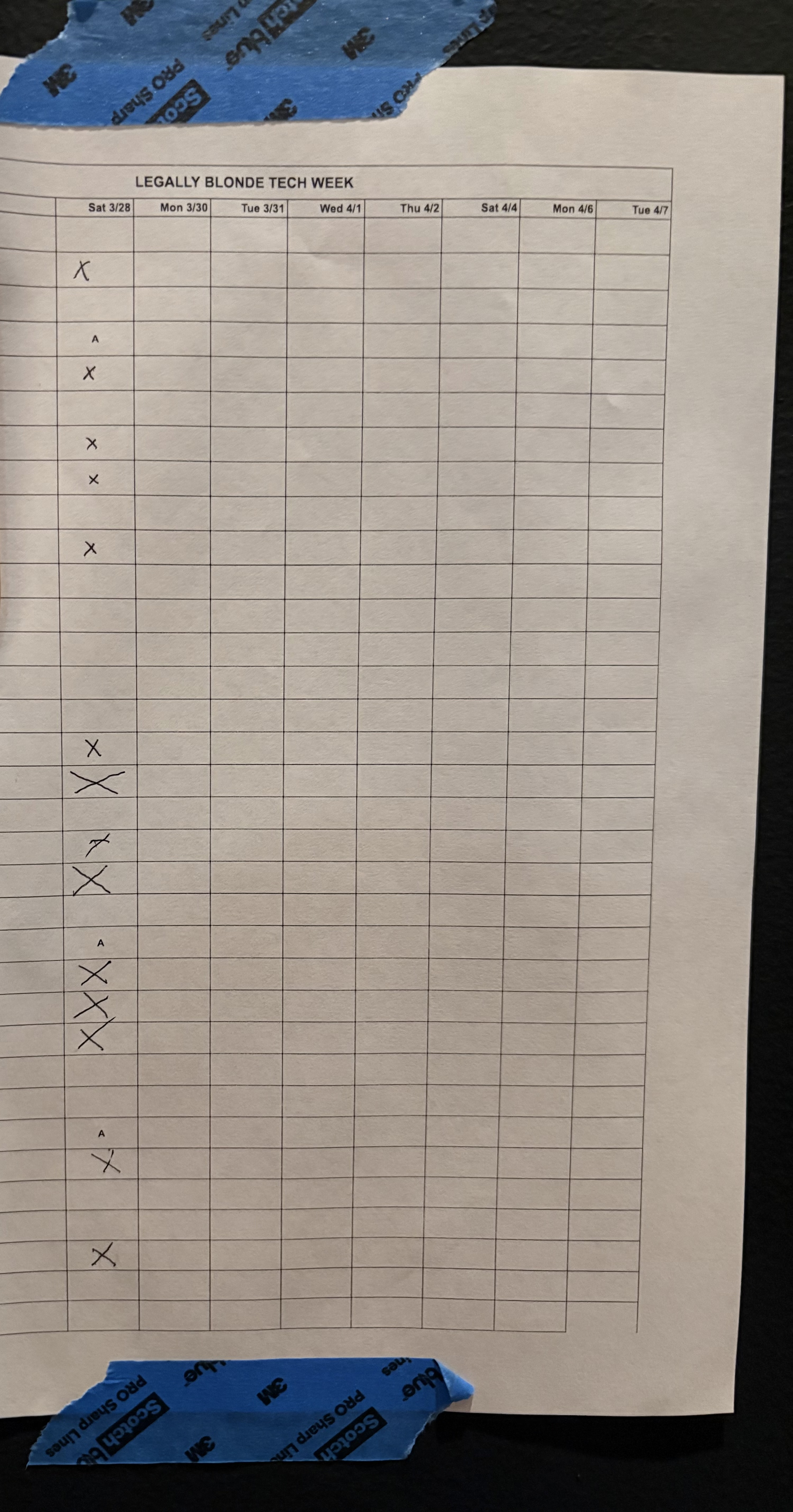 One of the many support sheets that I made.